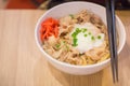 Japanes food gyudon or butadon