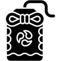 Japanese amulet icon, Japanese New Year related vector