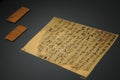 Japanese Ancient Writing in Japan. The way of writing is ver different from ones nowadays. Closer to Chinese written language. In