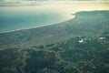 Japanese archipelago Aerial view of Chiba Prefecture Royalty Free Stock Photo