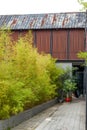 Japanese architectural style brick roof