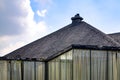 Japanese architectural style brick roof