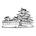 Japanese architecture icon Royalty Free Stock Photo