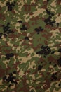 Japanese armed force flecktarn camouflage fabric texture