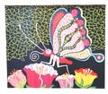 Japanese Artist Yayoi Kusama Polka Dot Design Art Pattern Miniature Insect Butterfly Flower Painting Colorful Collectible Gift