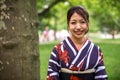 Japanese Asian woman in kimono Royalty Free Stock Photo