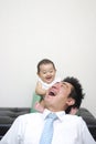 Japanese baby Royalty Free Stock Photo