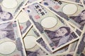 Japanese bank note 5000 yen of background Royalty Free Stock Photo