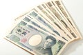 Japanese bank note 10000 yen and 1000 yen Royalty Free Stock Photo