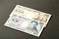 Japanese bank note 10000 yen and 1000 yen Royalty Free Stock Photo