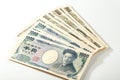 Japanese bank note 10000 yen and 1000 yen Royalty Free Stock Photo