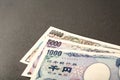 Japanese bank note 10000 yen 5000 yen and 1000 yen Royalty Free Stock Photo