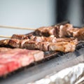 Japanese barbecue skewers Royalty Free Stock Photo