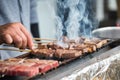 Japanese barbecue skewers Royalty Free Stock Photo