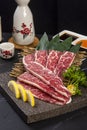 Japanese beef and vegetables