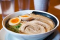 Japanese Barbecued Char Siu Pork Ramen Noodles Royalty Free Stock Photo