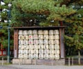 Japanese Barrels of Sake Royalty Free Stock Photo