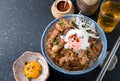 Japanese beef bowl or gyudon in Japanese call.