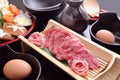 Japanese beef pot Sukiyaki Royalty Free Stock Photo