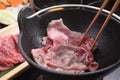 Japanese beef pot Sukiyaki Royalty Free Stock Photo