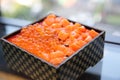 Japanese Bento Lunch Salmon sashimi Royalty Free Stock Photo