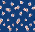Japanese Blooming Vector Seamless Pattern