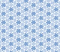 Japanese blue pattern of lines and sakura flowers