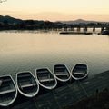 Japanese boats in Kyoto