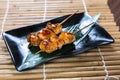 Japanese boneless chicken Kushiyaki, Skewered and Grilled Meat