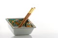 Japanese Bowl and Chopsticks Royalty Free Stock Photo