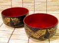 Japanese bowls Royalty Free Stock Photo