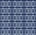 Japanese Brick Line Vector Seamless Pattern