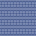Japanese Brick Stripe Vector Seamless Pattern Royalty Free Stock Photo