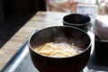 Japanese buckwheat noodles Soba in Kyoto