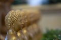 Japanese Buddah statue isolated close up Royalty Free Stock Photo