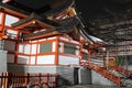 Japanese Buddhist temple at night