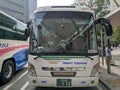 Japanese bus is waiting for departure from Tokyo Station