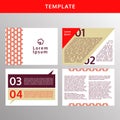 Japanese business brochure design, vector