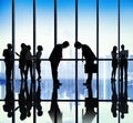 Japanese Business People Bowing Down Office Concept Royalty Free Stock Photo