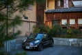 Japanese car parking on the street