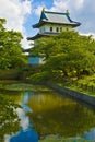 Japanese castle, Matsumae, Hokkaido Royalty Free Stock Photo