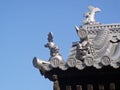 Japanese Castle Roof Detail Royalty Free Stock Photo