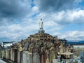 A Japanese cemetary in Nara Royalty Free Stock Photo