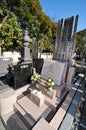 Japanese cemetery Royalty Free Stock Photo