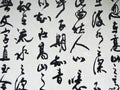 Wall with Japanese characters Royalty Free Stock Photo