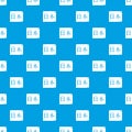 Japanese characters pattern seamless blue Royalty Free Stock Photo