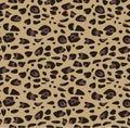 Japanese Cheetah Tiger Skin Vector Seamless Pattern