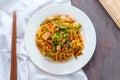 Japanese Chicken Yakisoba Noodles