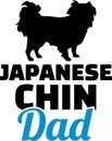 Japanese Chin dad silhouette