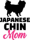Japanese Chin mom silhouette